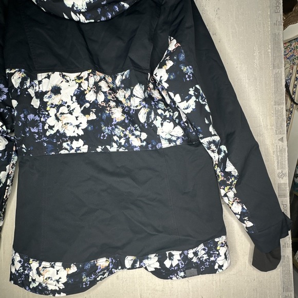 Women's ROXY Presence True Black FlowersParka Insulated Snow Jacket Coat | Sz: M - Picture 11 of 16